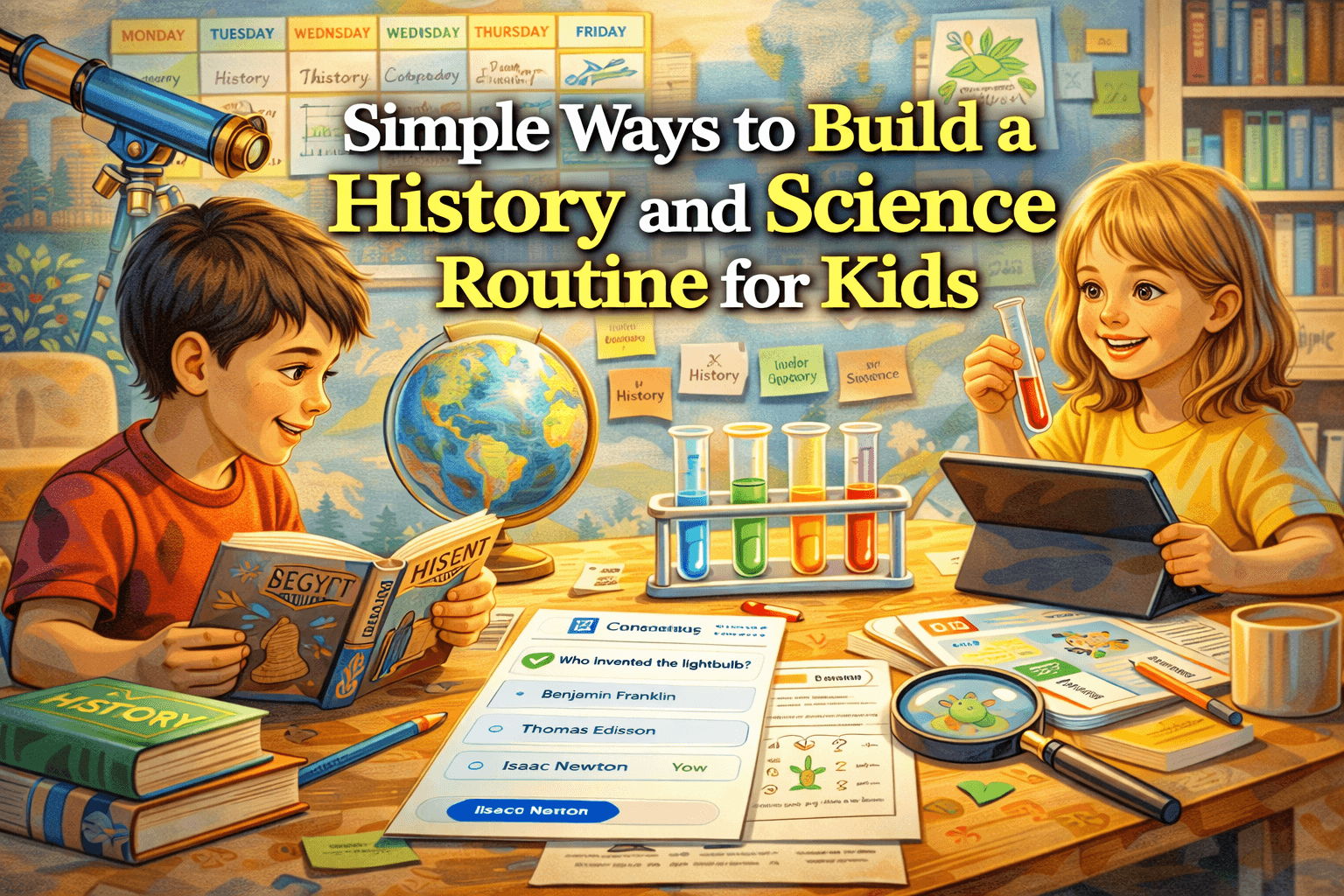 Simple Ways to Build a History and Science Routine for Kids