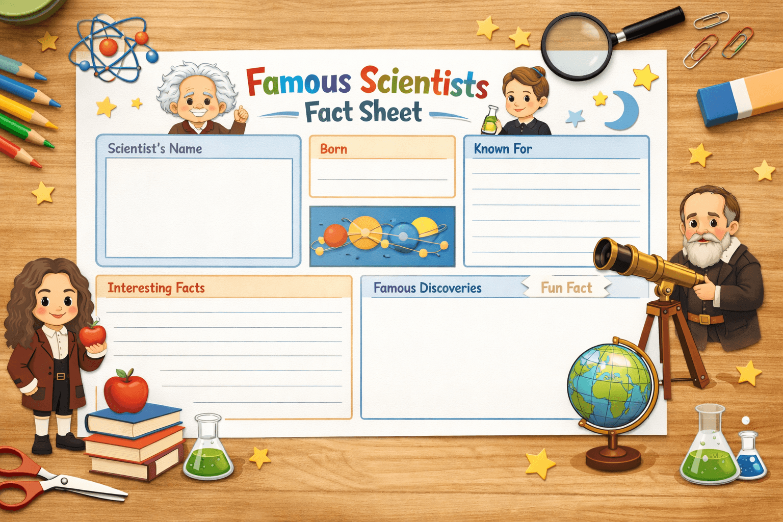 Famous Scientists Fact Sheet