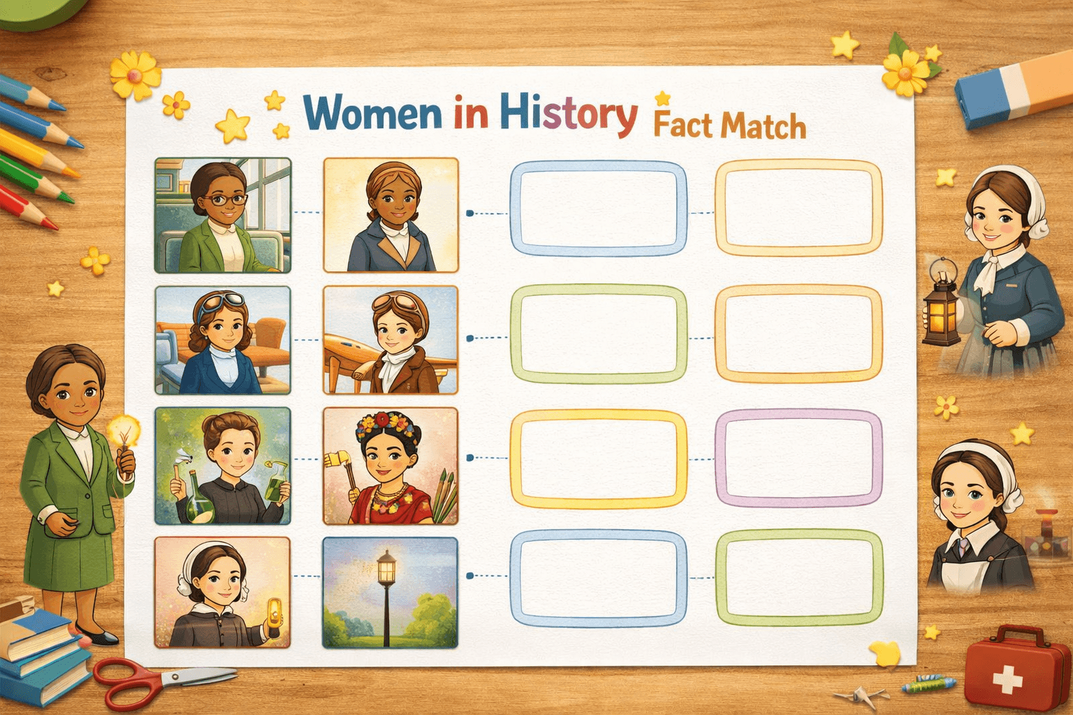 Women in History Fact Match